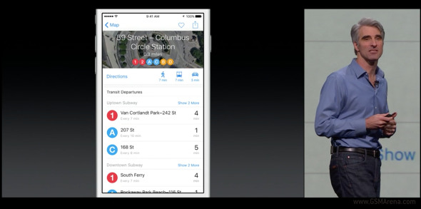 Di Apple iOS 9, Apple Maps Muat Rute Angkutan Umum