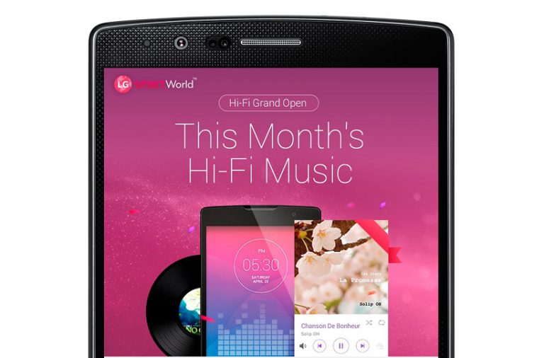 LG SmartWorld, Layanan Musik Hi-Fi Racikan LG untuk Smartphone Premiumnya