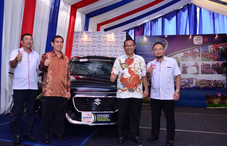 Suzuki Lanjutkan Program CSR, Donasikan Unit dan Mesin ke 7 SMK di Sumatra