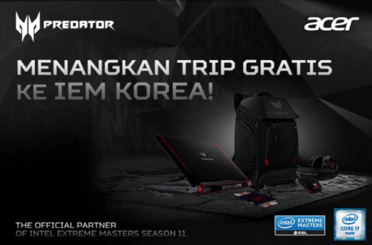 Mau Nonton Gratis Ajang eSport Intel Extreme Masters 2016 di Korea Selatan? Acer Gelar Undiannya!