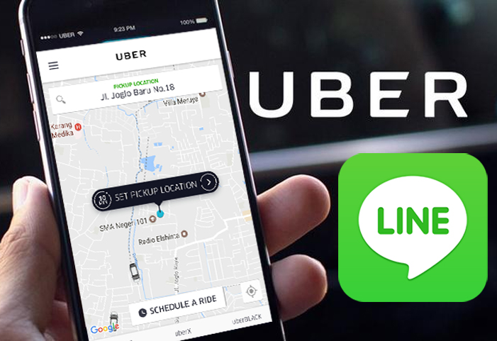 Mau Pesan Uber? Kini Bisa Lewat LINE Messenger