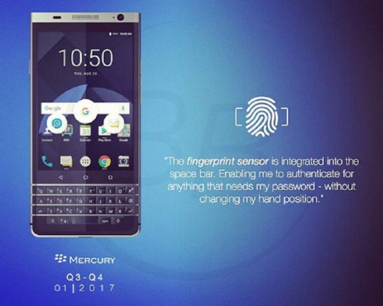 Rumor! BlackBerry DTEK70 Usung Keyboard QWERTY dan Pemindai Sidik Jari