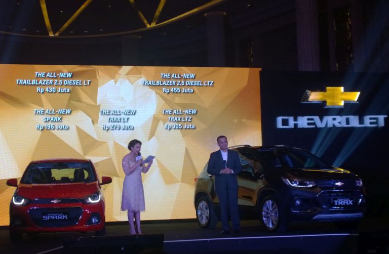 Chevrolet Trailblazer, Spark, dan Trax Sudah Resmi Meluncur di Indonesia. Berapa Harganya?