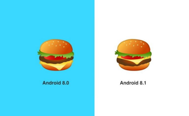 Keju Salah Posisi, Google Lakukan Perbaikan dalam Emoji Burger di Android 8.1