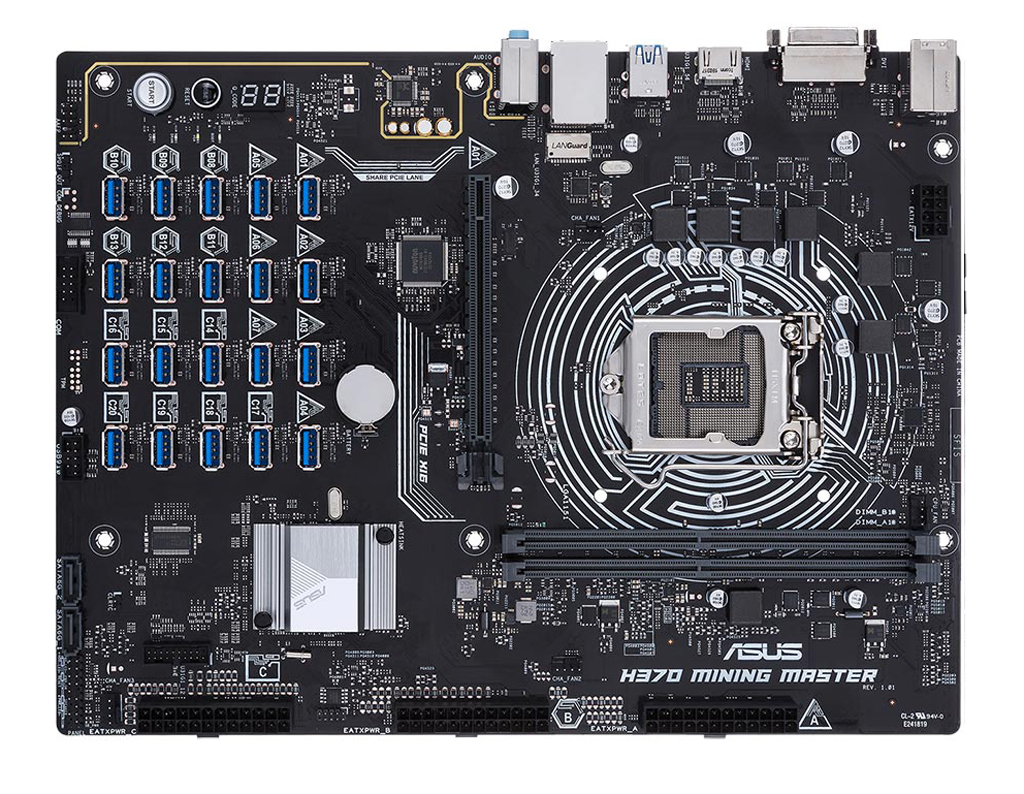asus crypto mining motherboard