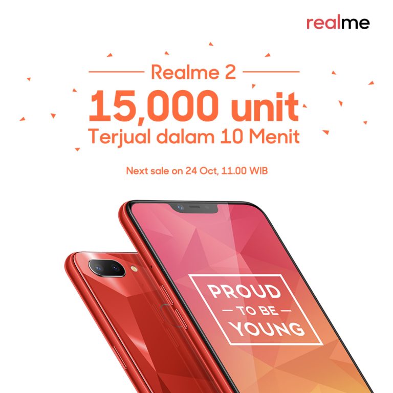 Dijual Perdana, Ponsel ‘Xiaomi Killer’ Realme 2 Diklaim Ludes dalam 10 Menit