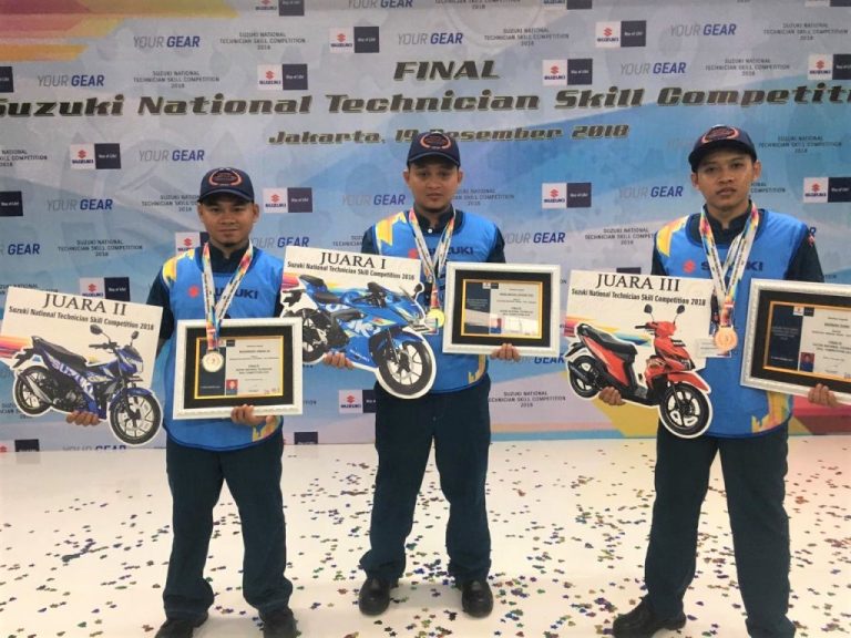 Suzuki National Technician Skill Competition 2018 Lahirkan Deretan Teknisi Terbaik