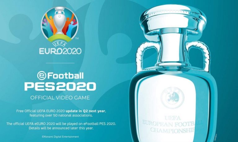 Resmi Berkolaborasi, Ajang Piala Eropa 2020 akan Termuat dalam Game PES 2020