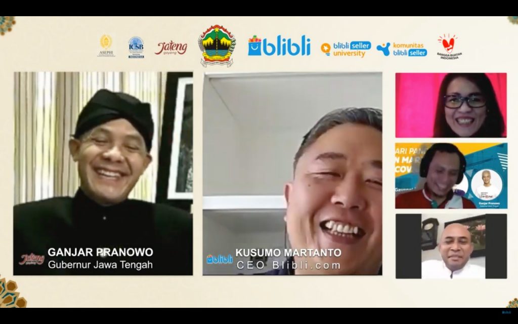 Foto 1 Live Discussion live discussion Gubernur Jawa Tengah dan CEO Blibli dokBlibli