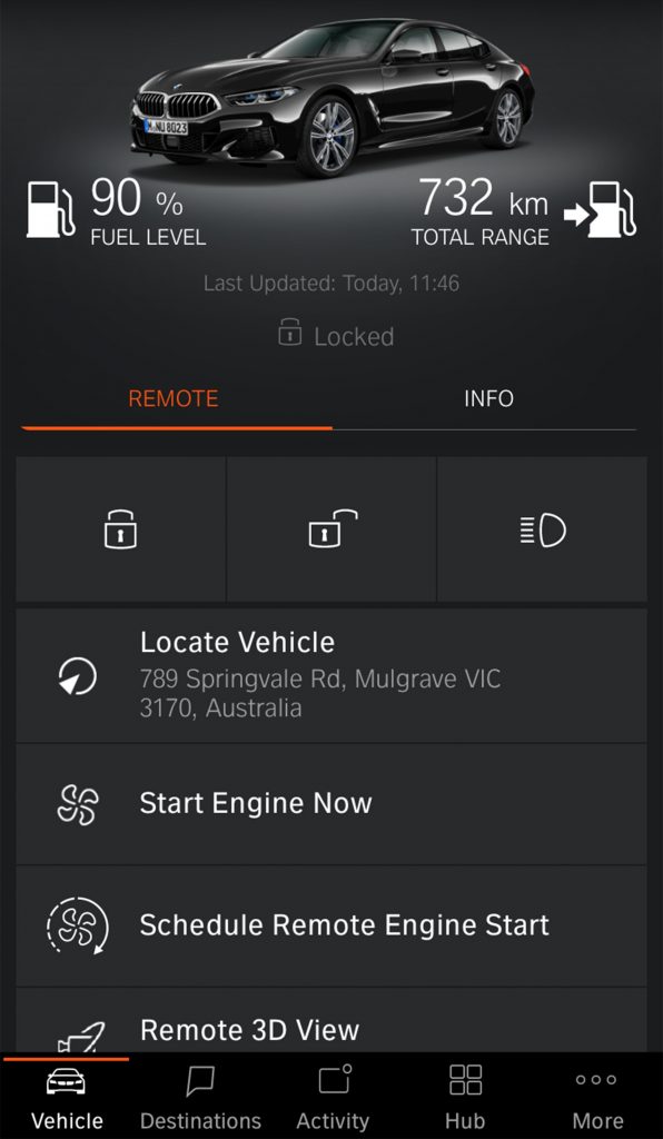 BMW Remote Start Engine