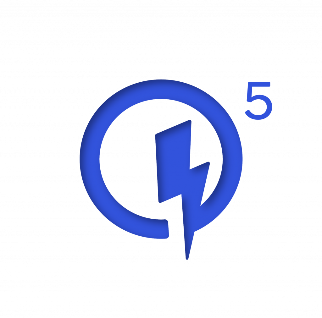 Blue Quick Charge 5 Logo