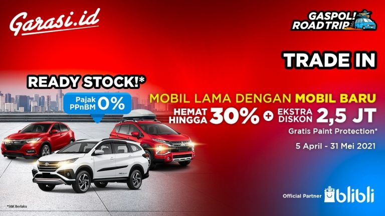 Mobil Baru Ready Stock, Kolaborasi Garasi.id-Blibli.com Luncurkan Program ‘Trade In’ Unit Mobil Lama