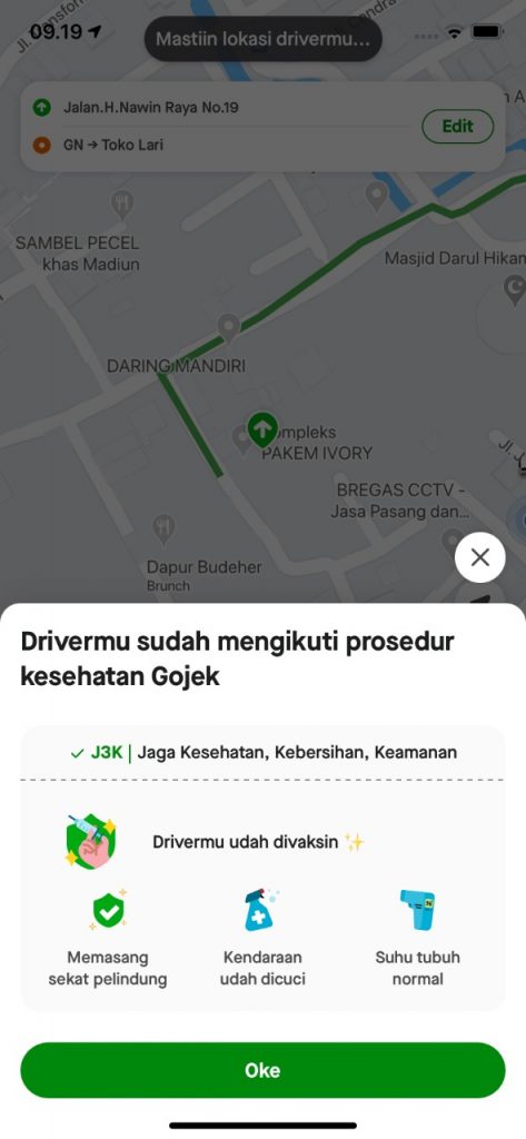 Driver Gojekmu Sudah Divaksin