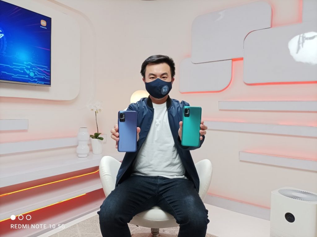Alvin Tse dengan Redmi Note 10 5G 2