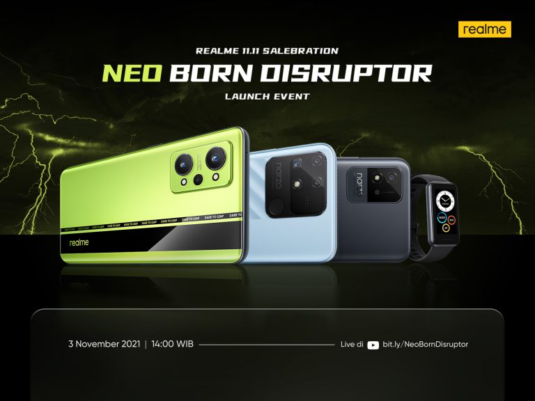 The Most Disruptive 5G Flagship Killer, realme GT Neo2, akan Diluncurkan 3 November 2021