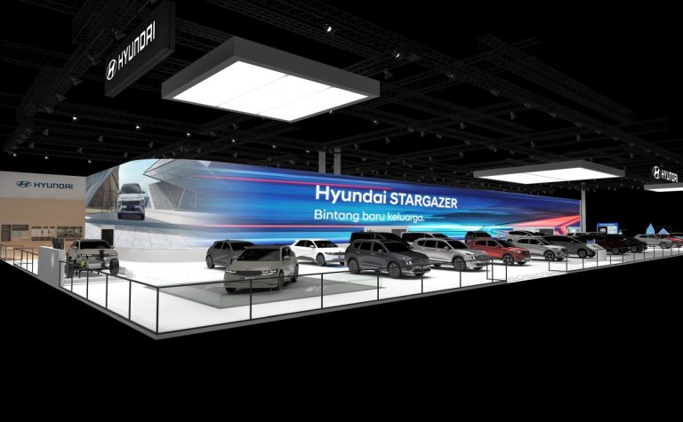 Boyong 25 Unit Kendaraaan, Hyundai Hadirkan Booth Futuristik yang Luas dengan Layar LED Raksasa di GIIAS 2022