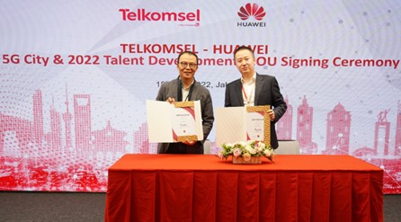 Dorong Pengembangan 5G, Huawei dan Telkomsel Teken Kerja Sama