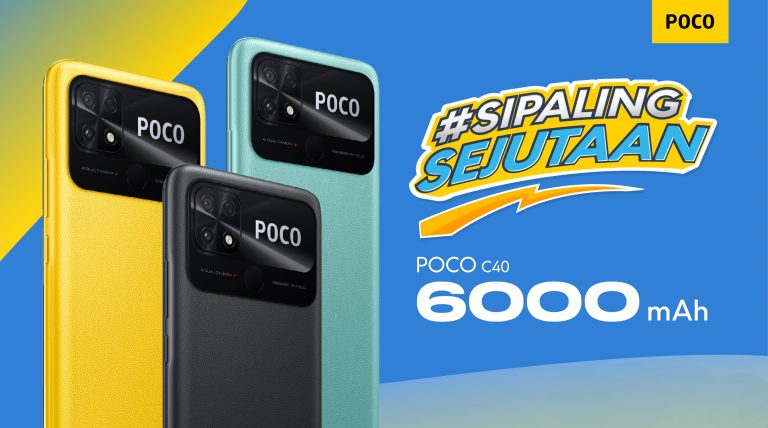 POCO C40 #SiPalingSejutaan Tawarkan Baterai 6000mAh dan Layar Terbesar di Kelasnya
