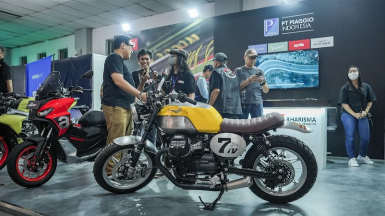 Moto Guzzi Custom Garapan Gearhead Monkey Garage Nampang di Kustomfest 2022