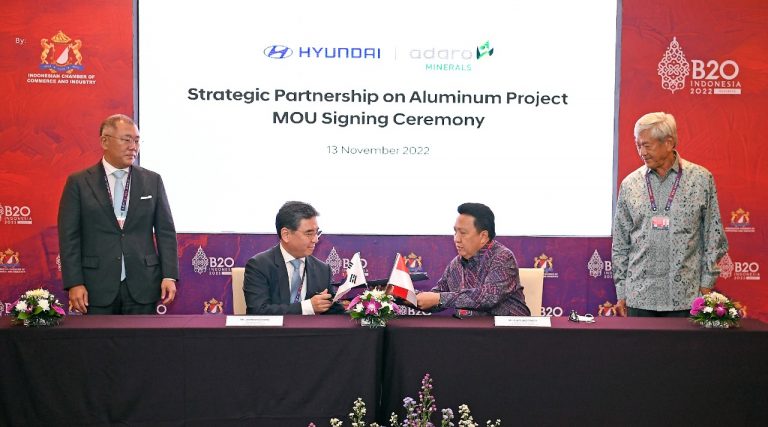 Amankan Persediaan Aluminium, Hyundai Teken MoU dengan PT Adaro