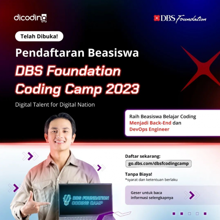 Gandeng Dicoding, Bank DBS Luncurkan Program Beasiswa DBS Foundation Coding Camp 2023