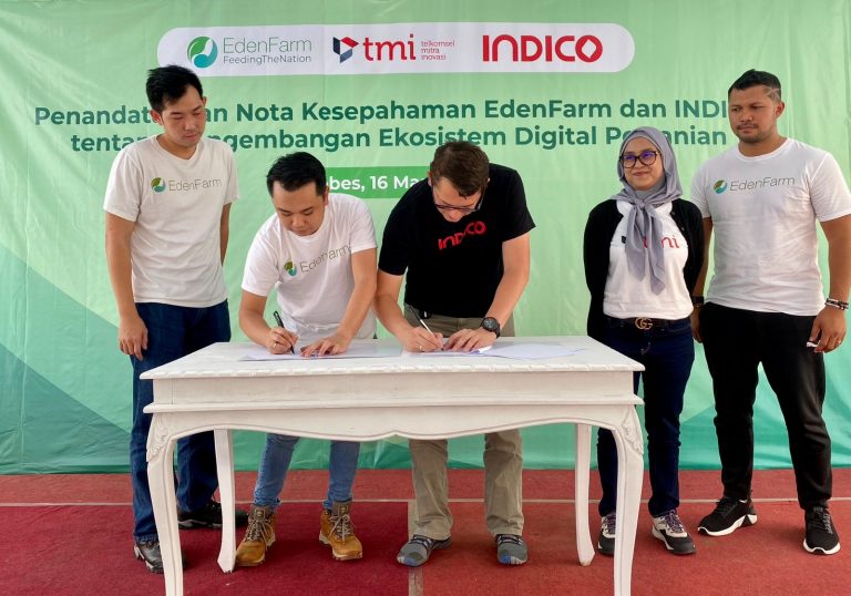 Terapkan Teknologi Digitalisasi Pertanian, Startup EdenFarm Jalin Kolaborasi dengan INDICO