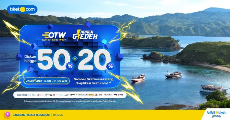 tiket.com Kembali Gelar OTW, Intip Deretan Diskon untuk Destinasi Sensasional