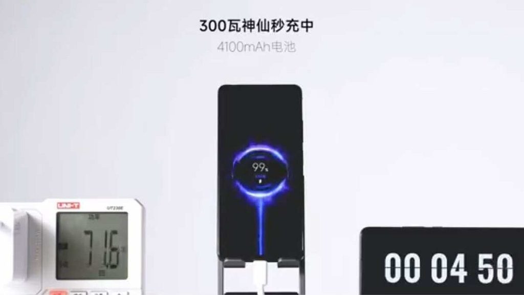 Xiaomi 300W fast charging