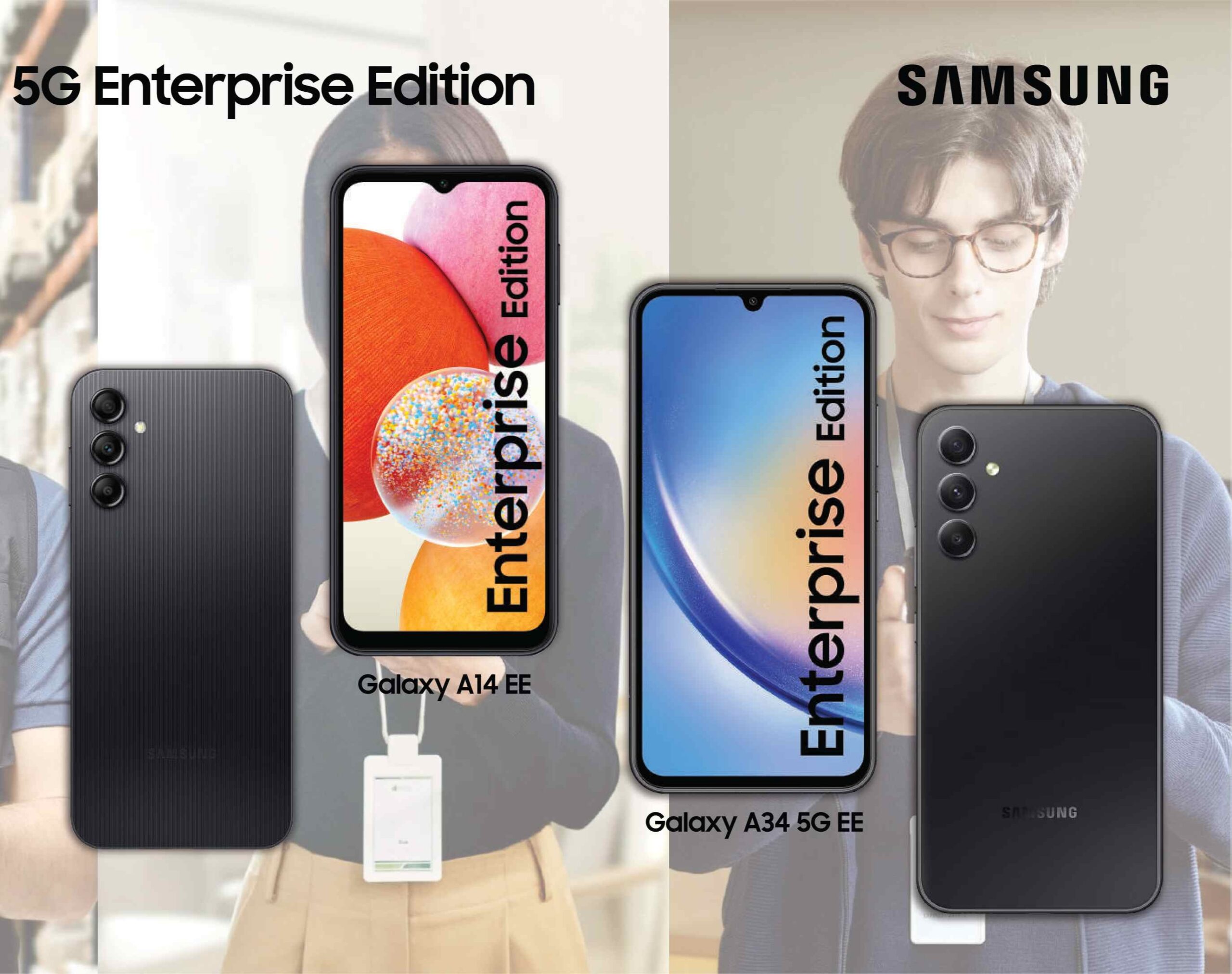 Samsung Galaxy A14 Enterprise Edition dan Galaxy A34 5G Enterprise Edition