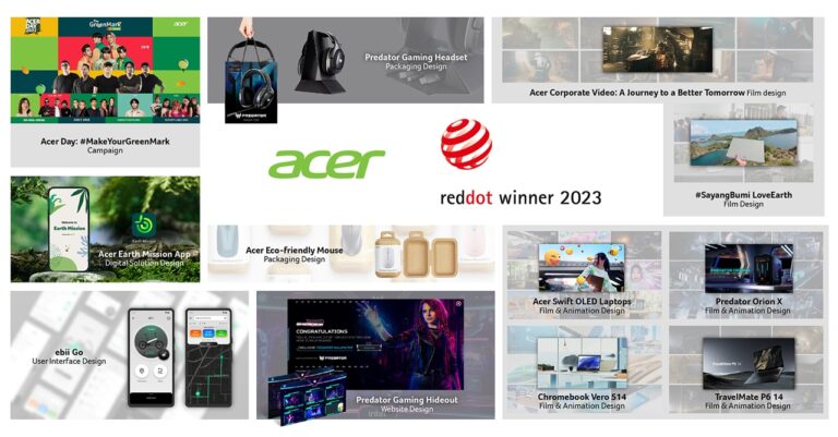 Acer Raih 12 Red Dot Award dalam Kategori Brand and Communication Design