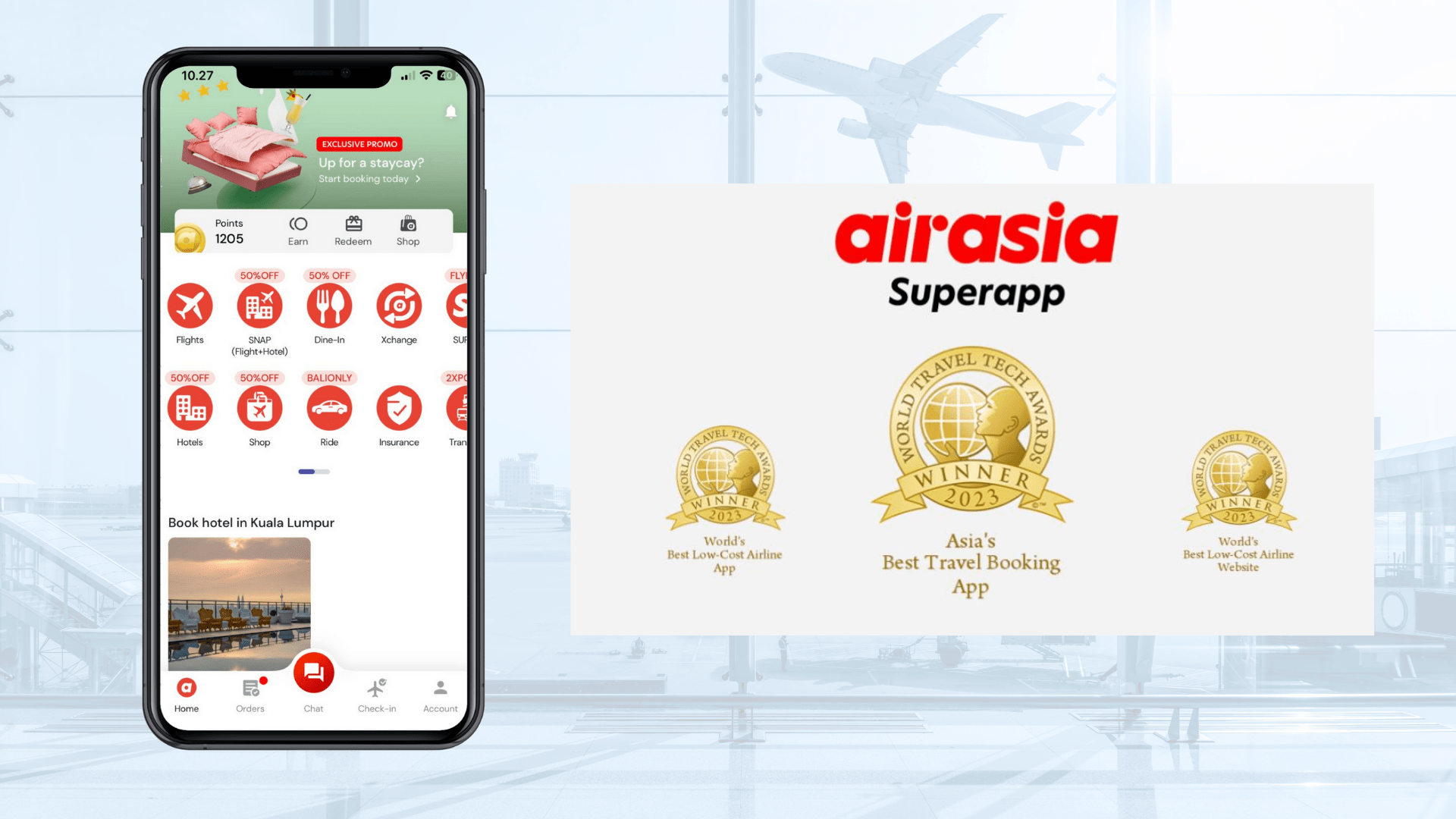 Foto 1 airasia Superapp Menangkan Kategori Aplikasi Pemesanan Perjalanan Terbaik di Asia pada World Travel Tech Awards 2023