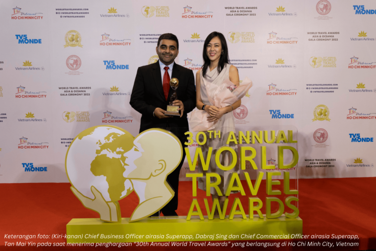 Ajang World Travel Tech Awards 2023: airasia Superapp Raih Kategori Aplikasi Pemesanan Perjalanan Terbaik di Asia