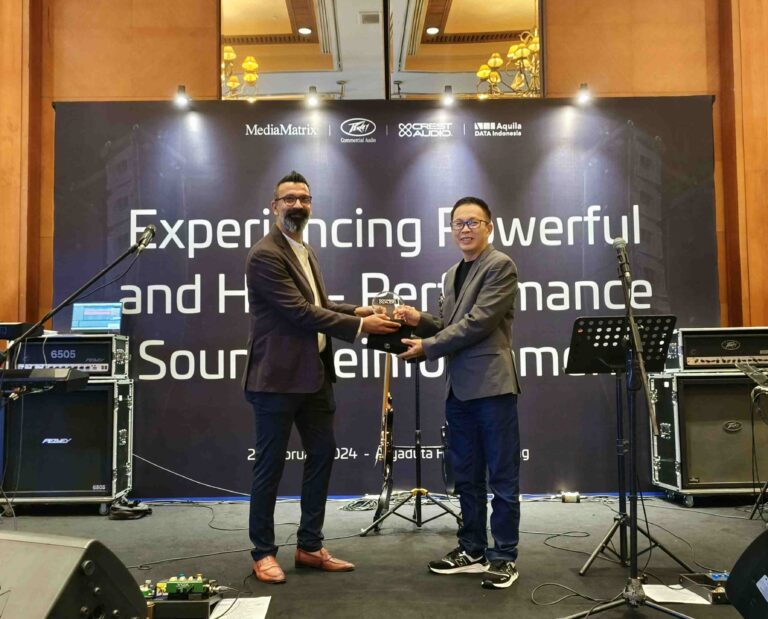Crest Audio Gandeng Aquila Data Indonesia: Perluas Jangkauan dan Tawarkan Solusi Audio Profesional Lebih Komprehensif
