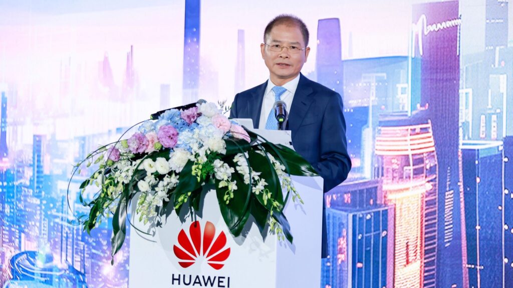 Eric Xu Huaweis Deputy Chairman and Rotating Chairman giving a keynote at HAS 2024