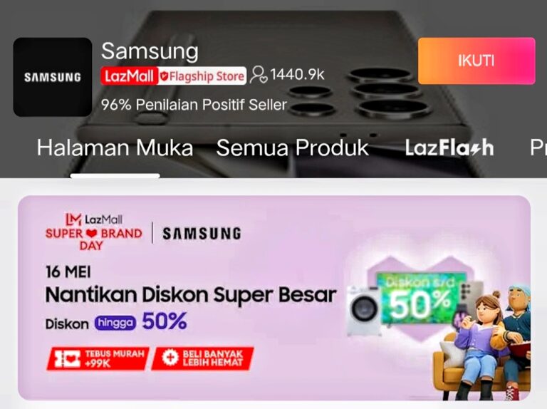 Samsung LazMall Super Brand Day 2024: Diskon Gede-Gedean, Waktunya Borong Gawai Impianmu