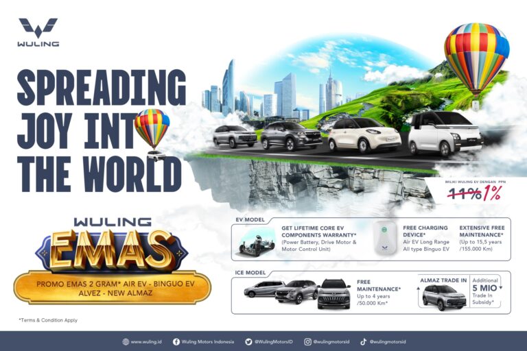 Wuling Gelar Program Promo Mei 2024 ‘Spreading Joy Into The World’. Ada Special Gift 2 Gram Logam Mulia