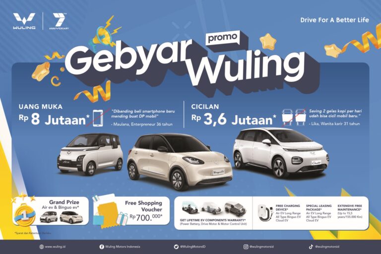 Sambut Ultah ke-7 di Bulan Juli, Wuling Motors Gulirkan ‘Gebyar Promo Wuling’. Ini Penawaran Spesialnya!