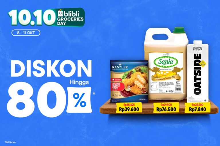 Blibli 10.10 Groceries Day bTawarkaerbagai promo menarik yang tak bisa dilewatkan