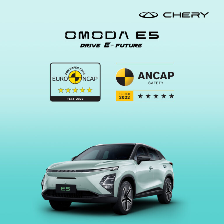 Chery OMODA E5 Raih Peringkat Keselamatan Bintang Lima Euro NCAP dan Australasian NCAP