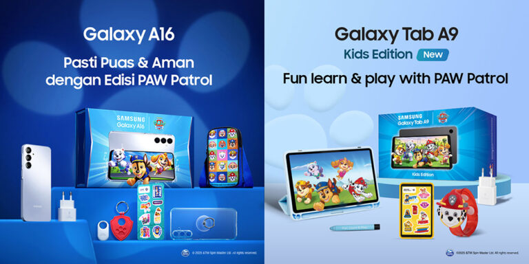 Usung Tema PAW Patrol, Samsung Hadirkan Bundling Eksklusif untuk Galaxy A16 dan Tab A9 Kids Edition