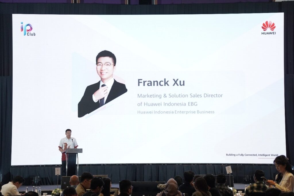 Franck Xu Marketing Solution Sales Director of Huawei Indonesia Enterprise Business Group