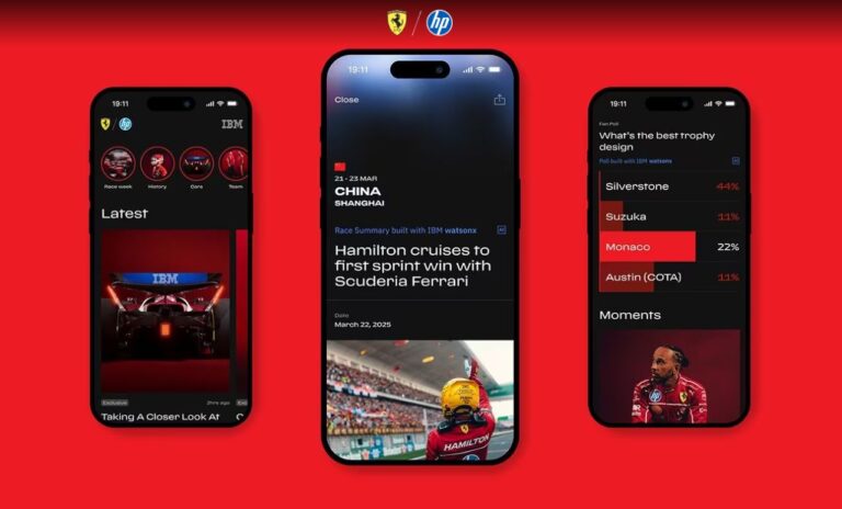 IBM dan Scuderia Ferrari HP Luncurkan Aplikasi Mobile Revolusioner untuk Penggemar Formula 1 Global