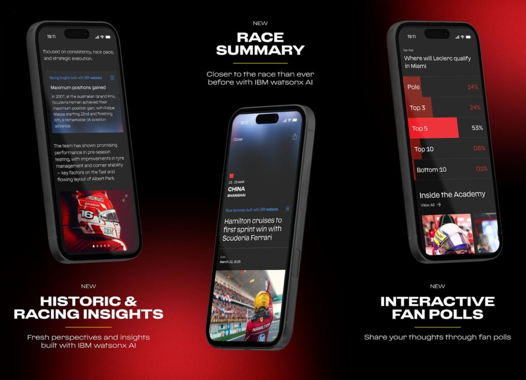 IBM Scuderia Ferrari HP F1 app 03