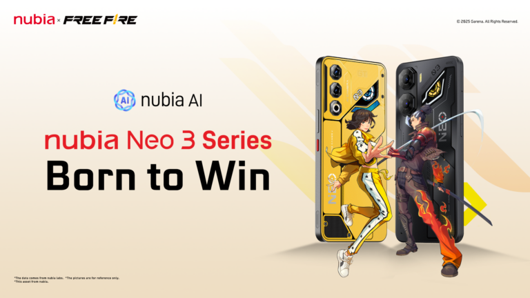 nubia Neo 3 Series Resmi Jadi Smartphone Gaming Free Fire: Born to Win!